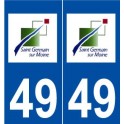 49 Saint-Germain-sur-Moine logo autocollant plaque stickers ville