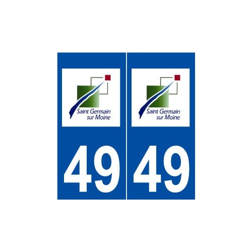 49 Saint-Germain-sur-Moine logo autocollant plaque stickers ville