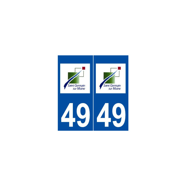 49 Saint-Germain-sur-Moine logo autocollant plaque stickers ville