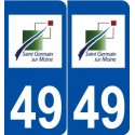 49 Saint-Germain-sur-Moine logo autocollant plaque stickers ville