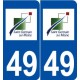 49 Saint-Germain-sur-Moine logo autocollant plaque stickers ville