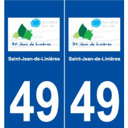 49 Saint-Jean-de-Linières logo autocollant plaque stickers ville