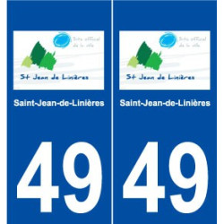 49 Saint-Jean-de-Linières logo autocollant plaque stickers ville
