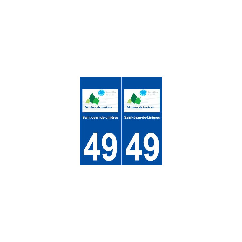 49 Saint-Jean-de-Linières logo autocollant plaque stickers ville