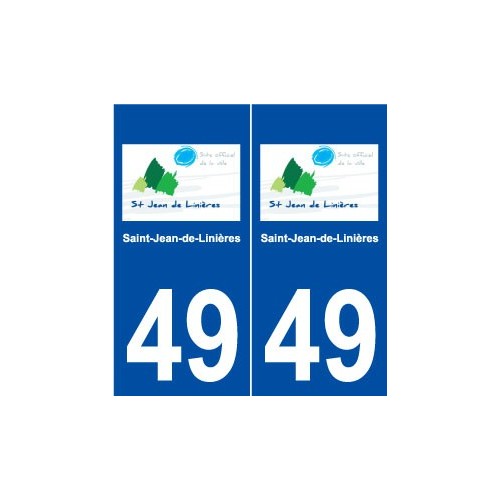 49 Saint-Jean-de-Linières logo autocollant plaque stickers ville