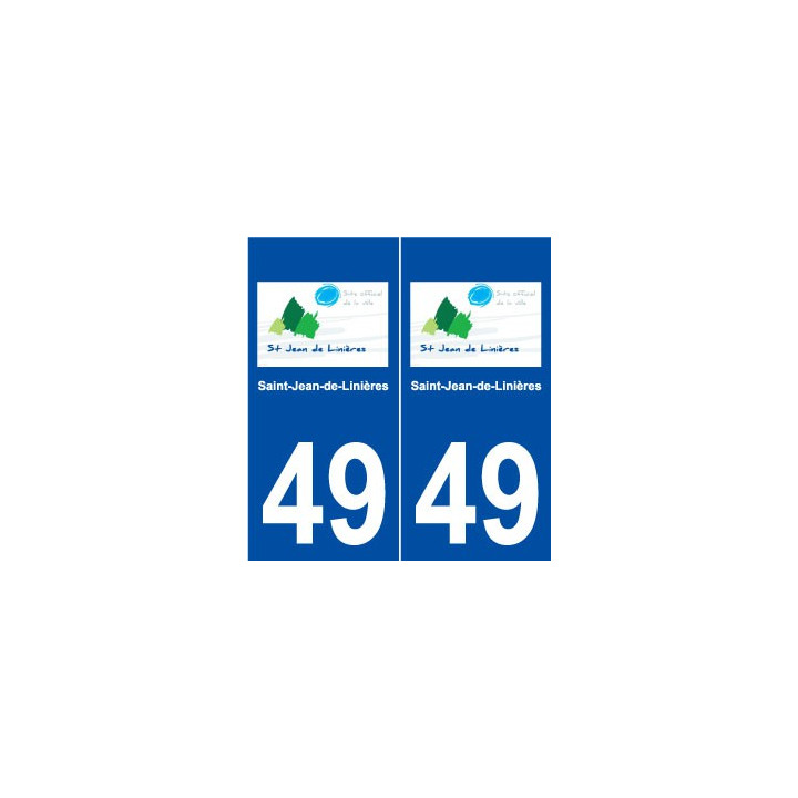 49 Saint-Jean-de-Linières logo autocollant plaque stickers ville