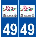 49 Saint-Jean-des-Mauvrets logo autocollant plaque stickers ville