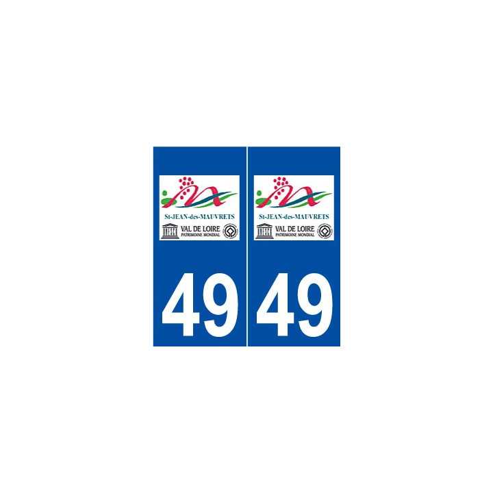 49 Saint-Jean-des-Mauvrets logo autocollant plaque stickers ville