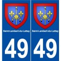 49 Saint-Lambert-du-Lattay blason autocollant plaque stickers ville