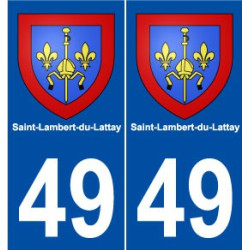 49 Saint-Lambert-du-Lattay blason autocollant plaque stickers ville