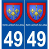 49 Saint-Lambert-du-Lattay blason autocollant plaque stickers ville