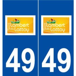 49 Saint-Lambert-du-Lattay logo autocollant plaque stickers ville