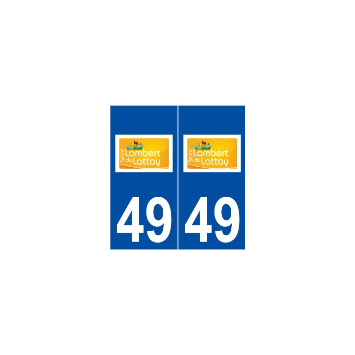 49 Saint-Lambert-du-Lattay logo autocollant plaque stickers ville
