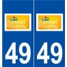49 Saint-Lambert-du-Lattay logo autocollant plaque stickers ville