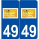 49 Saint-Lambert-du-Lattay logo autocollant plaque stickers ville