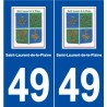 49 Saint-Laurent-de-la-Plaine logo autocollant plaque stickers ville