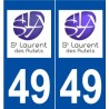 49 Saint-Laurent-des-Autels logo autocollant plaque stickers ville