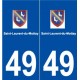 49 Saint-Laurent-du-Mottay logo autocollant plaque stickers ville