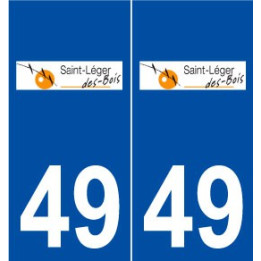 49 Saint-Léger-des-Bois logo autocollant plaque stickers ville