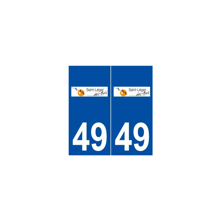 49 Saint-Léger-des-Bois logo autocollant plaque stickers ville