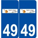 49 Saint-Léger-des-Bois logo autocollant plaque stickers ville
