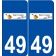 49 Saint-Léger-des-Bois logo autocollant plaque stickers ville