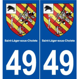 49 Saint-Léger-sous-Cholet blason autocollant plaque stickers ville
