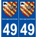 49 Saint-Léger-sous-Cholet blason autocollant plaque stickers ville