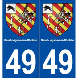 49 Saint-Léger-sous-Cholet blason autocollant plaque stickers ville