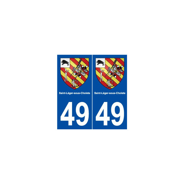 49 Saint-Léger-sous-Cholet blason autocollant plaque stickers ville