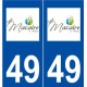 49 Saint-Macaire-en-Mauges logo autocollant plaque stickers ville