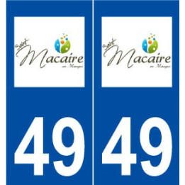 49 Saint-Macaire-en-Mauges logo autocollant plaque stickers ville