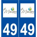 49 Saint-Macaire-en-Mauges logo autocollant plaque stickers ville