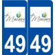 49 Saint-Macaire-en-Mauges logo autocollant plaque stickers ville