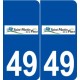 49 Saint-Martin-de-la-Place logo autocollant plaque stickers ville