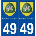 49 Saint-Martin-du-Fouilloux blason autocollant plaque stickers ville