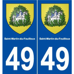 49 Saint-Martin-du-Fouilloux blason autocollant plaque stickers ville
