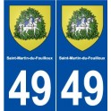49 Saint-Martin-du-Fouilloux blason autocollant plaque stickers ville