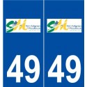 49 Saint-Martin-du-Fouilloux logo autocollant plaque stickers ville