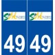 49 Saint-Martin-du-Fouilloux logo autocollant plaque stickers ville