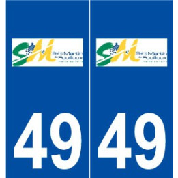49 Saint-Martin-du-Fouilloux logo autocollant plaque stickers ville