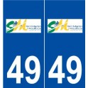 49 Saint-Martin-du-Fouilloux logo autocollant plaque stickers ville