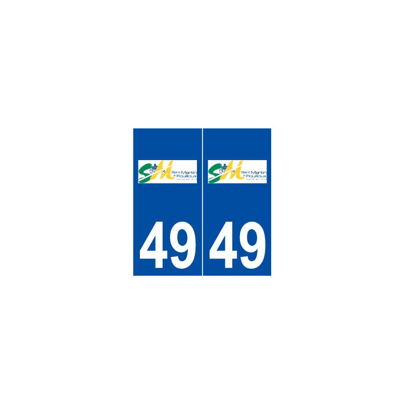 49 Saint-Martin-du-Fouilloux logo autocollant plaque stickers ville