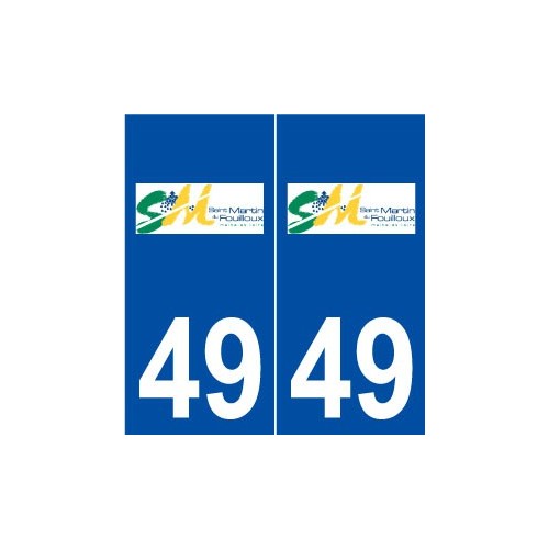 49 Saint-Martin-du-Fouilloux logo autocollant plaque stickers ville