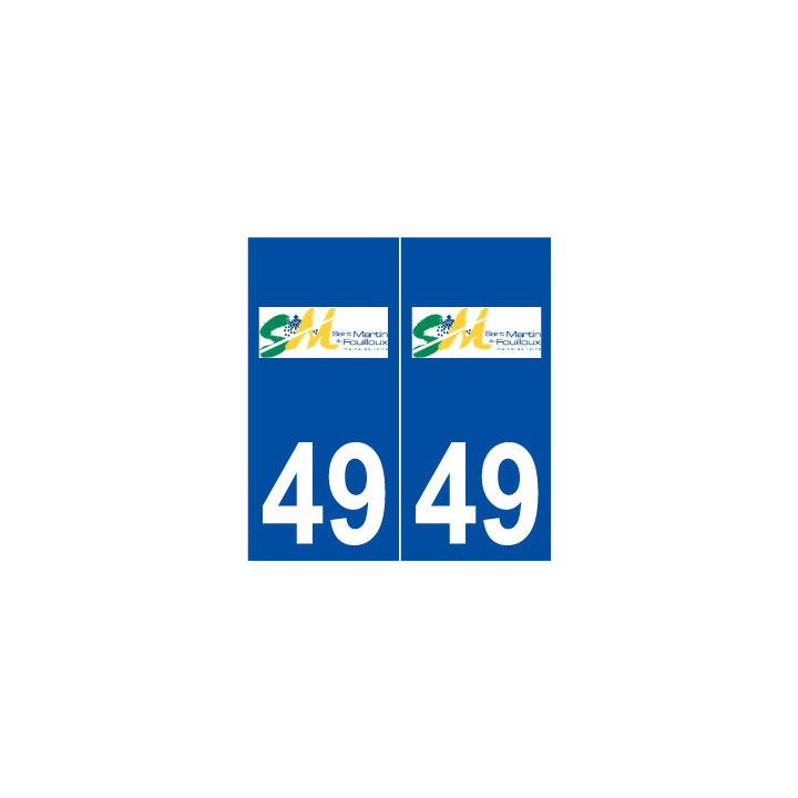 49 Saint-Martin-du-Fouilloux logo autocollant plaque stickers ville