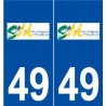 49 Saint-Martin-du-Fouilloux logo autocollant plaque stickers ville