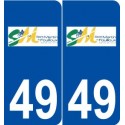 49 Saint-Martin-du-Fouilloux logo autocollant plaque stickers ville