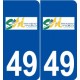 49 Saint-Martin-du-Fouilloux logo autocollant plaque stickers ville