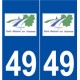 49 Saint-Melaine-sur-Aubance logo autocollant plaque stickers ville