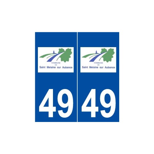 49 Saint-Melaine-sur-Aubance logo autocollant plaque stickers ville